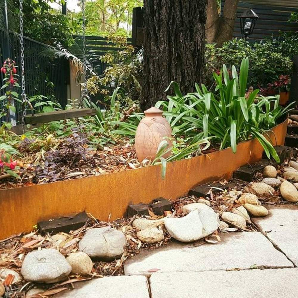 Corten Steel Garden Edge | Rusted Garden Edging | Rusted Landscape Edge: image 4
