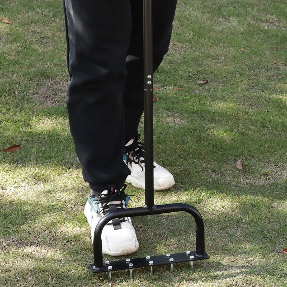 Manual Lawn Corer | Grass Dethatcher Tool | Step Lawn Aerator: image 2