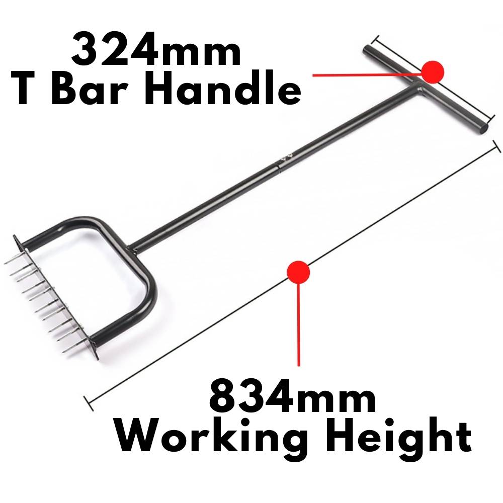 Manual Lawn Corer | Grass Dethatcher Tool | Step Lawn Aerator: image 3