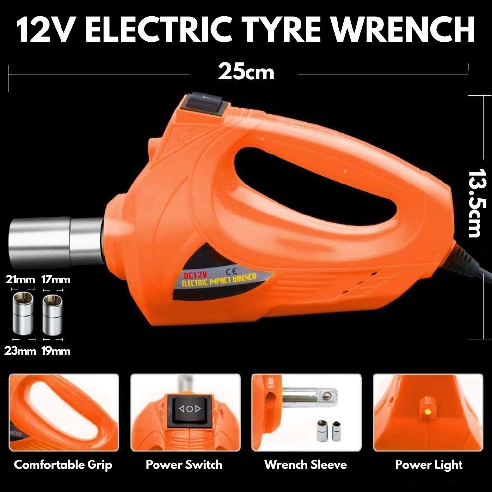 Car Tyre 12V Electric Impact Wrench | Electric Tyre Nut/Lug Wrench: image 2