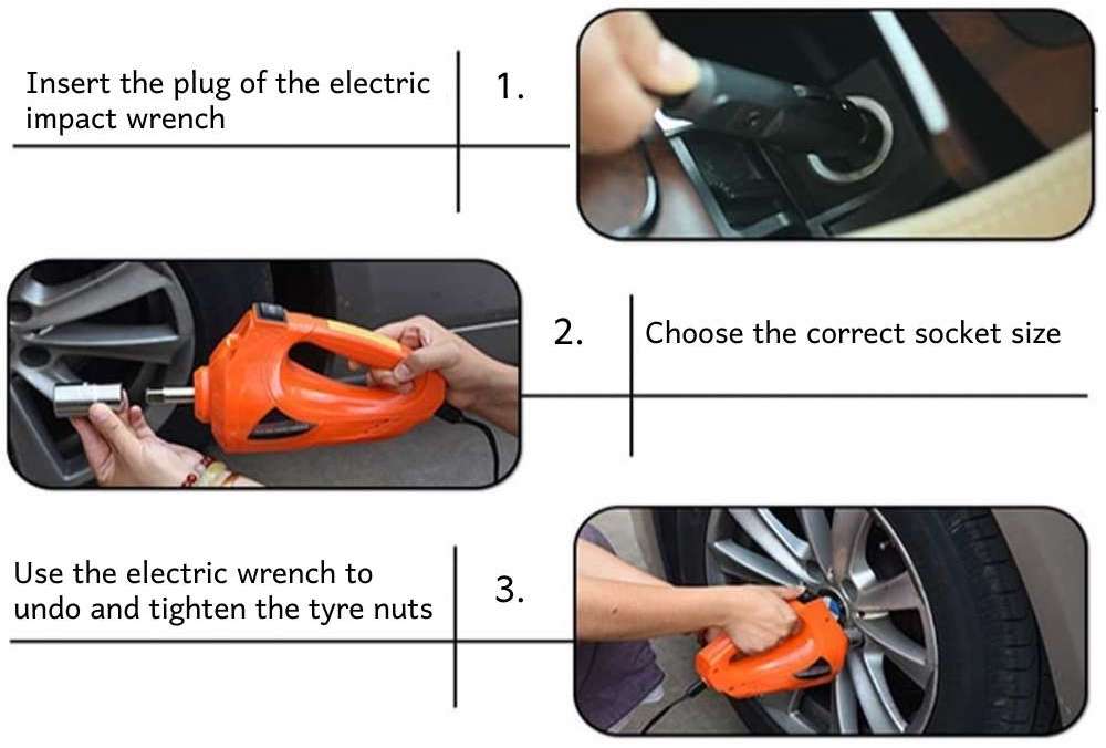 Car Tyre 12V Electric Impact Wrench | Electric Tyre Nut/Lug Wrench: image 3
