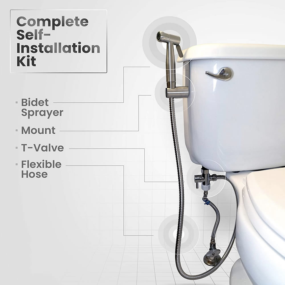 Hand Bidet Kit | Toilet Sprayer | Hand Held Bathroom Spray: image 4