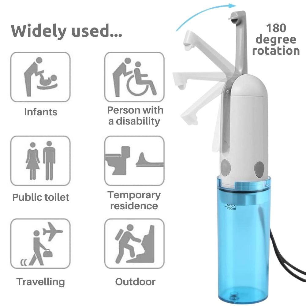 Waterproof Electric Bidet Sprayer | Portable Bidet | Travel Bidet: image 2