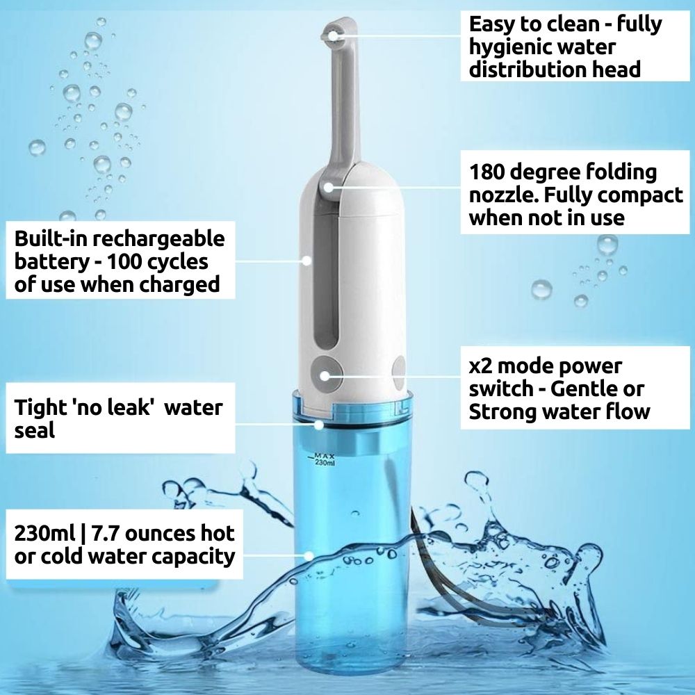 Waterproof Electric Bidet Sprayer | Portable Bidet | Travel Bidet: image 5
