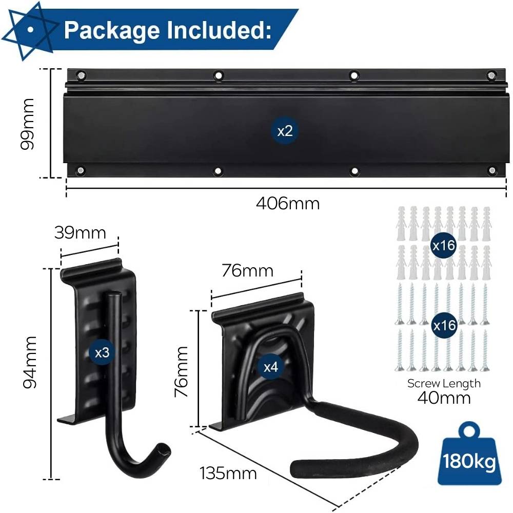 Wall Bike Storage | Wall Mounted Bicycle Rack | Bike Wall Mount: image 6