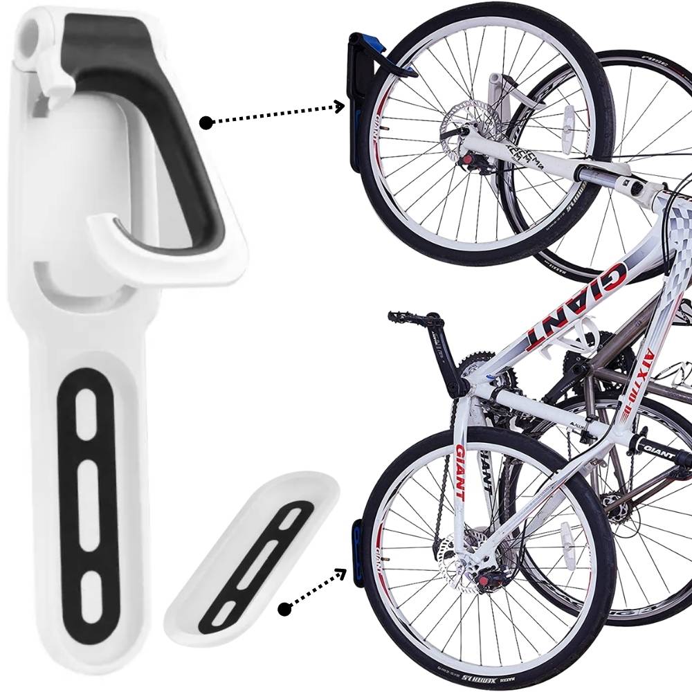 Vertical Bike Hook | Wall Bike Mount | Bicycle Hanging Storage System: image 2