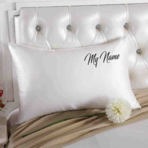 custom embroidered silk pillowcases