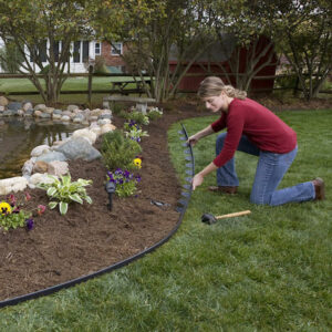 Plastic Lawn Edging | Plastic Grass Edging Kit | Plastic Landscape Border (per m)