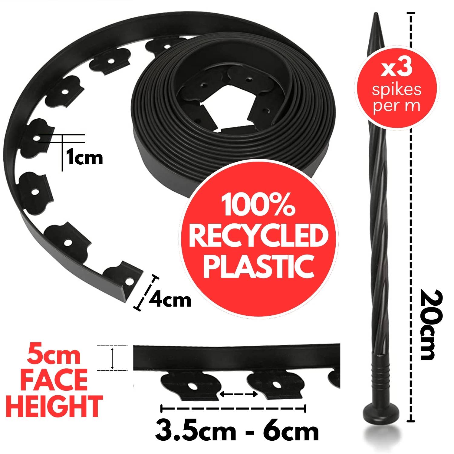 best plastic landscape border kit